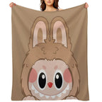 Labubu Toffee Peeker V2 Comfort Throw Blanket