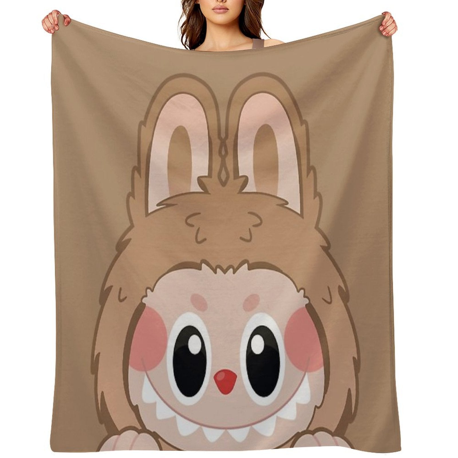 Labubu Toffee Peeker V2 Comfort Throw Blanket