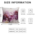 Magenta Abstract Art Canvas Print Soft Warmth Comfort Throw Pillow
