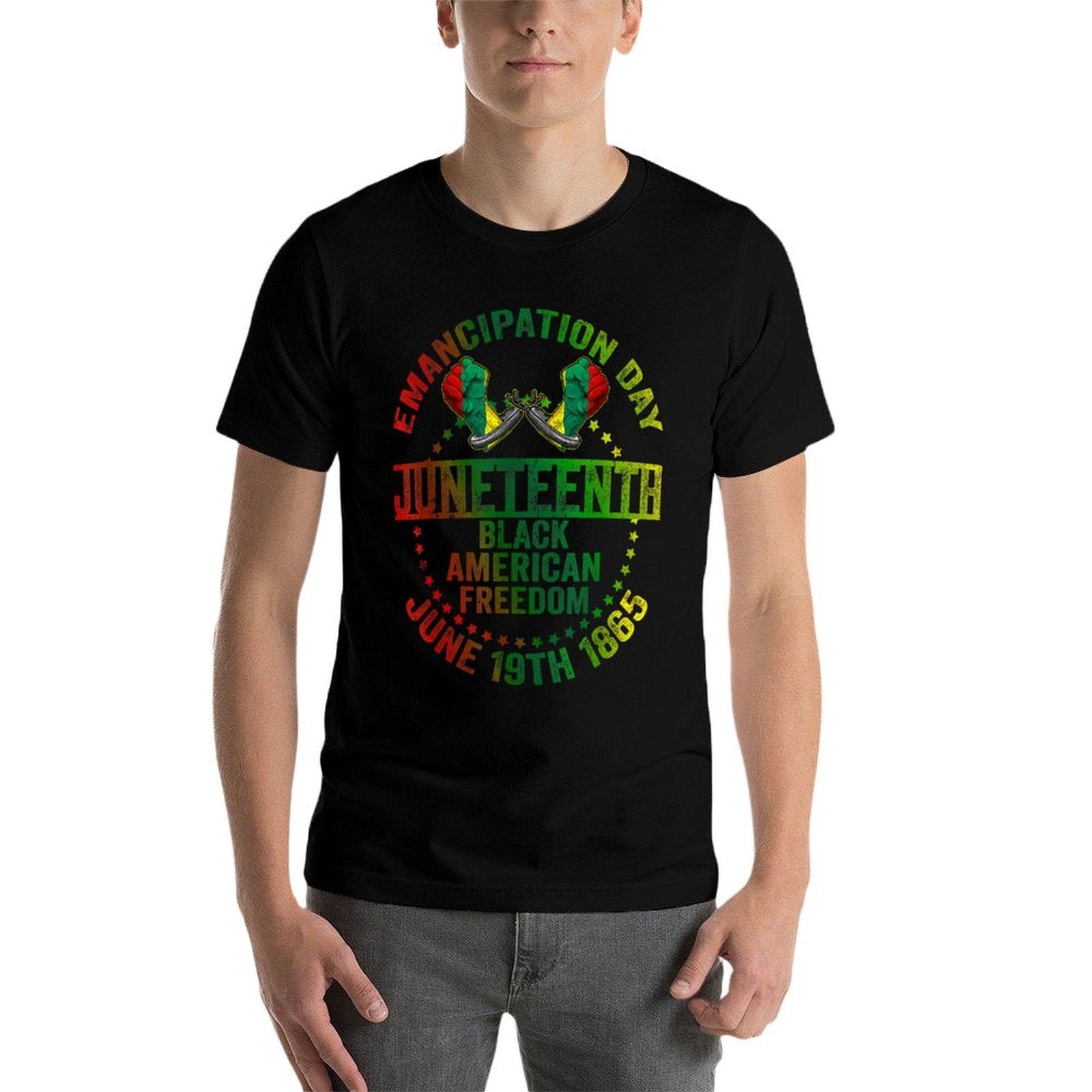 Juneteenth Freedom Day Emancipation Proclamation Mens Womens  Moisture-wicking T-Shirt