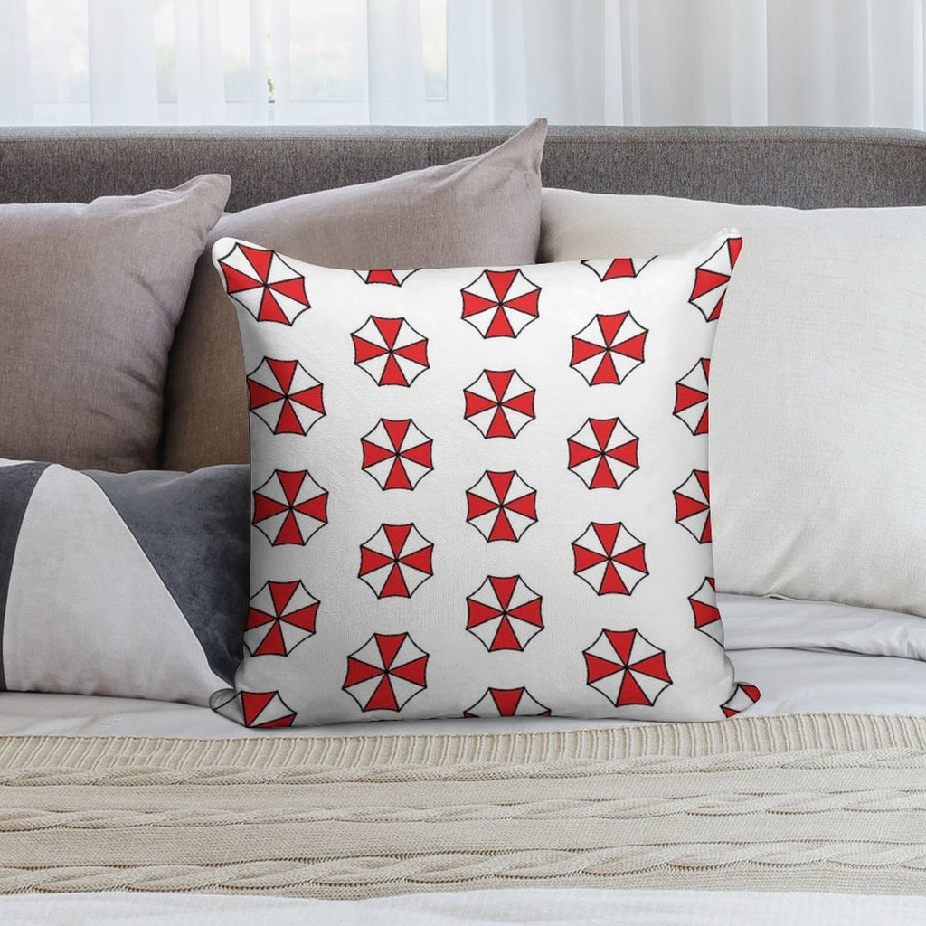 Resident Evil Inspired Umbrella Corporation Products Version 2 Soft Fade-Resistant Throw Pillow