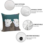 Old Friend Are Hard to Bury Soft Fade-Resistant Throw Pillow