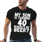 40th Birthday Dad Mom 40 Year Old Son Gift Family Squad  Tagless Design T-Shirt
