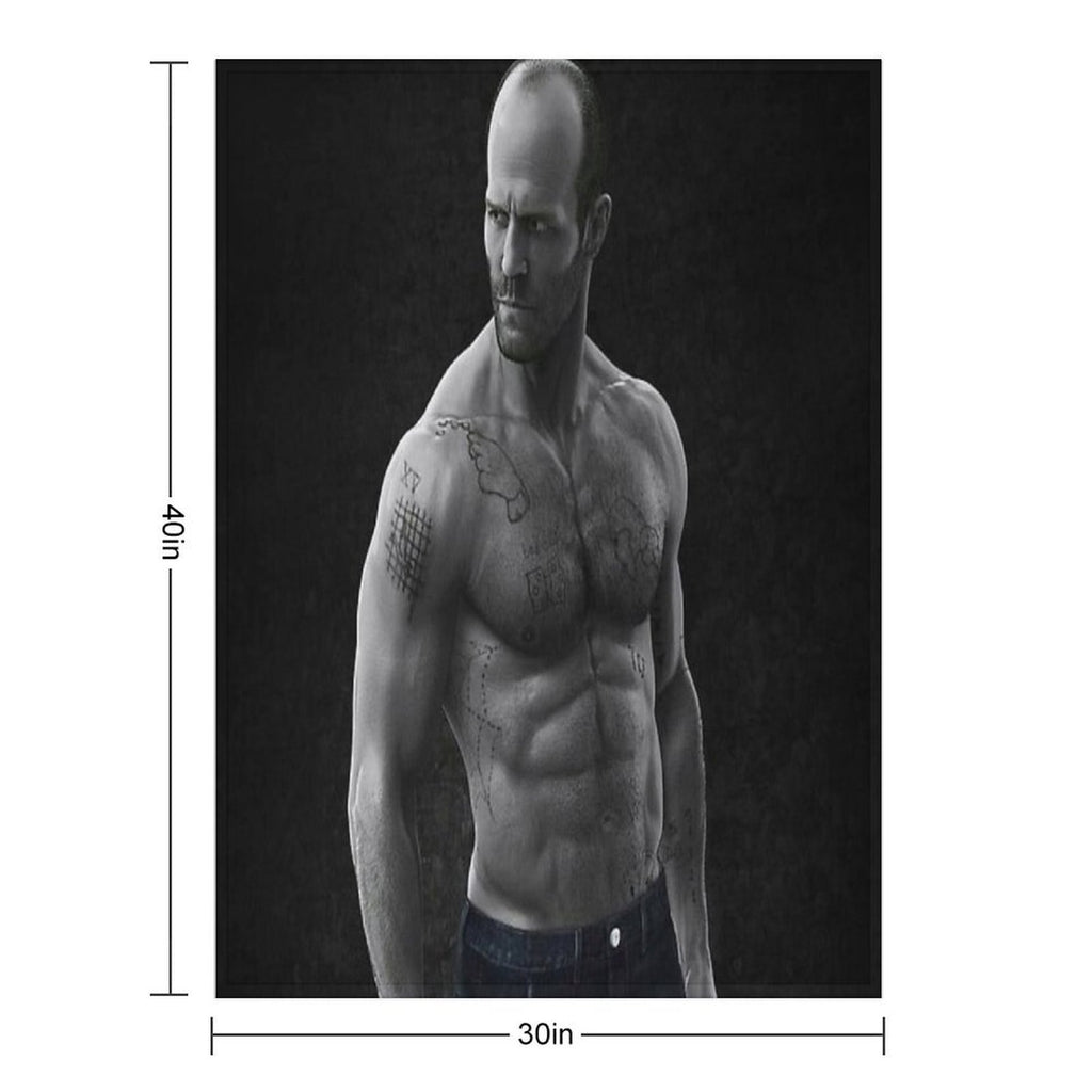 Jason Statham Compact Throw Blanket