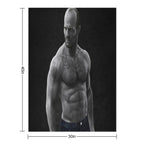 Jason Statham Compact Throw Blanket