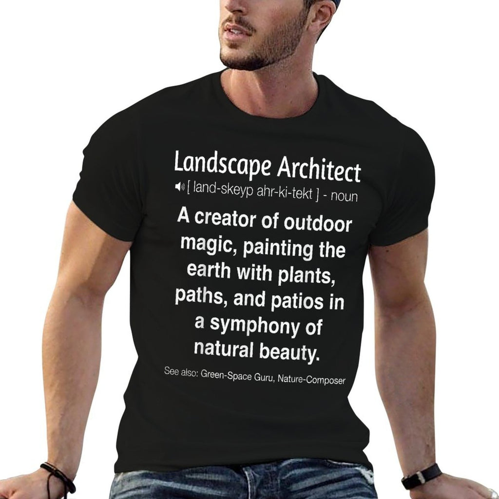 Funny Landscape Architect  Easy-care T-Shirt