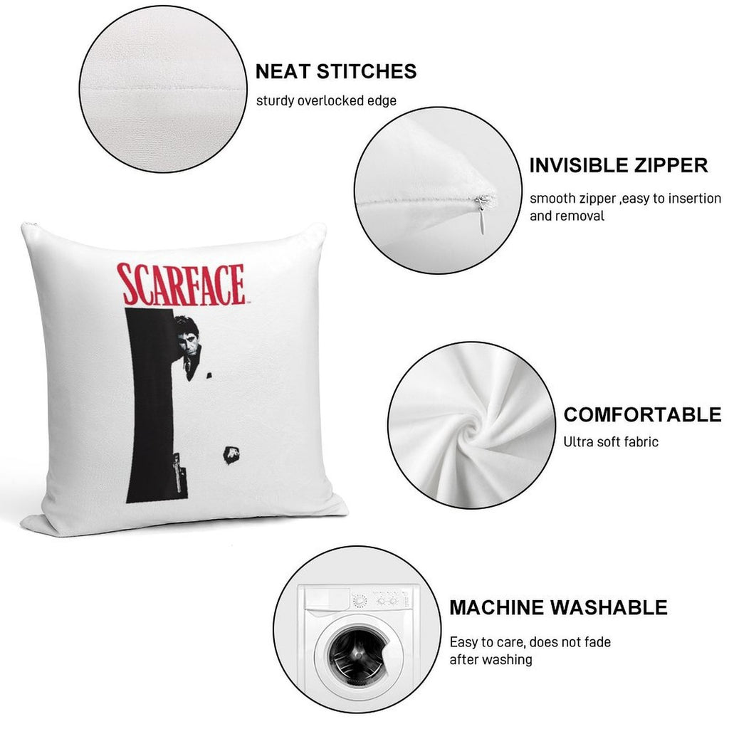 Scarface Original Soft Easy Maintenance Throw Pillow