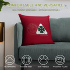 AR Quadrifoglio Construct Type 3 White Background Soft Style Accent Throw Pillow