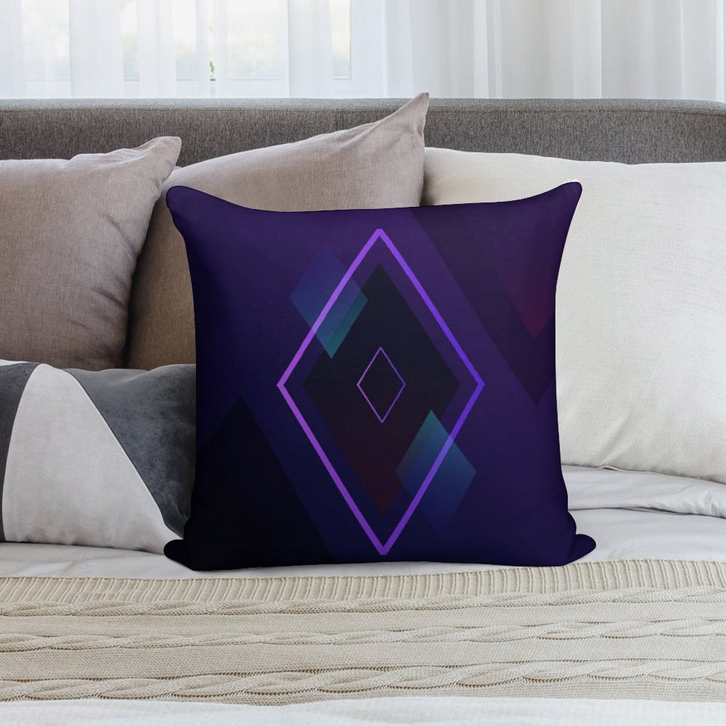 Realm of Diamonds Soft Home Decor Throw Pillow