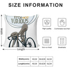 Funny Cycling Sloth Soft Style Accent Throw Pillow