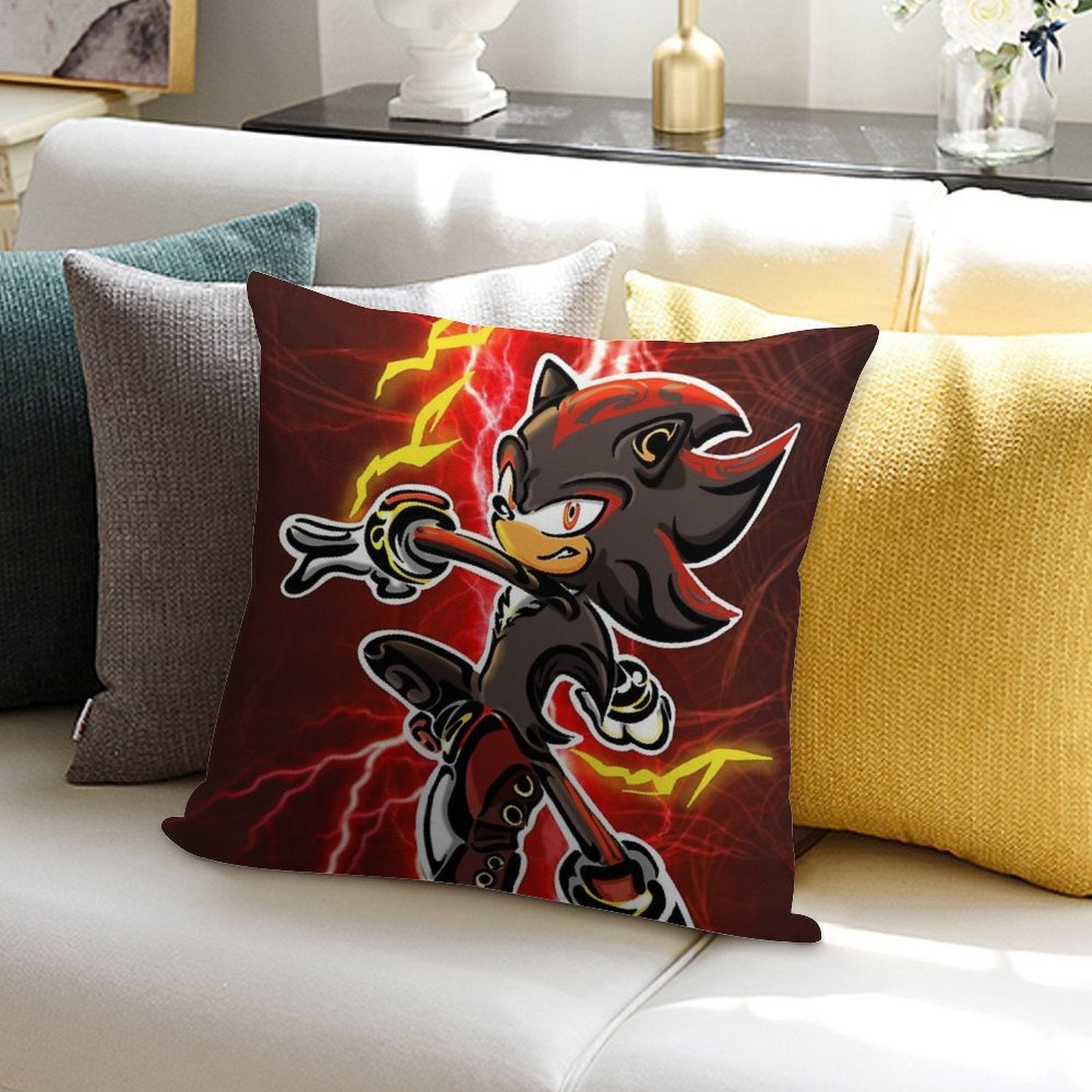 Shadow Tribal Art Poster Soft Bedroom Essential Throw Pillow