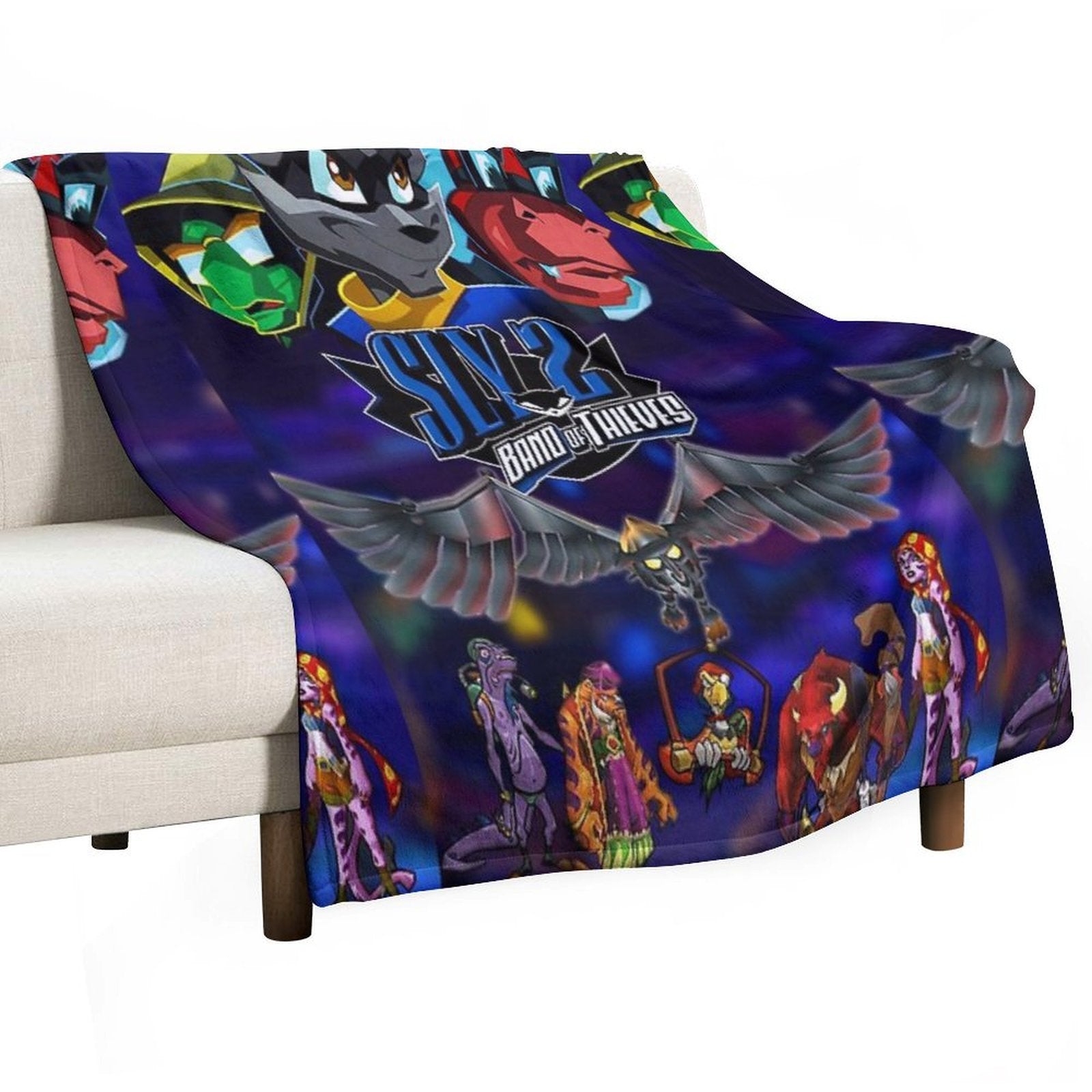 Sly 2 Band of Thieves Klaww Gang Eco-conscious Throw Blanket