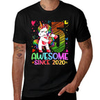 5 Year Old Unicorn Gifts For Girls 5th Birthday Girl Party  Easy-care T-Shirt