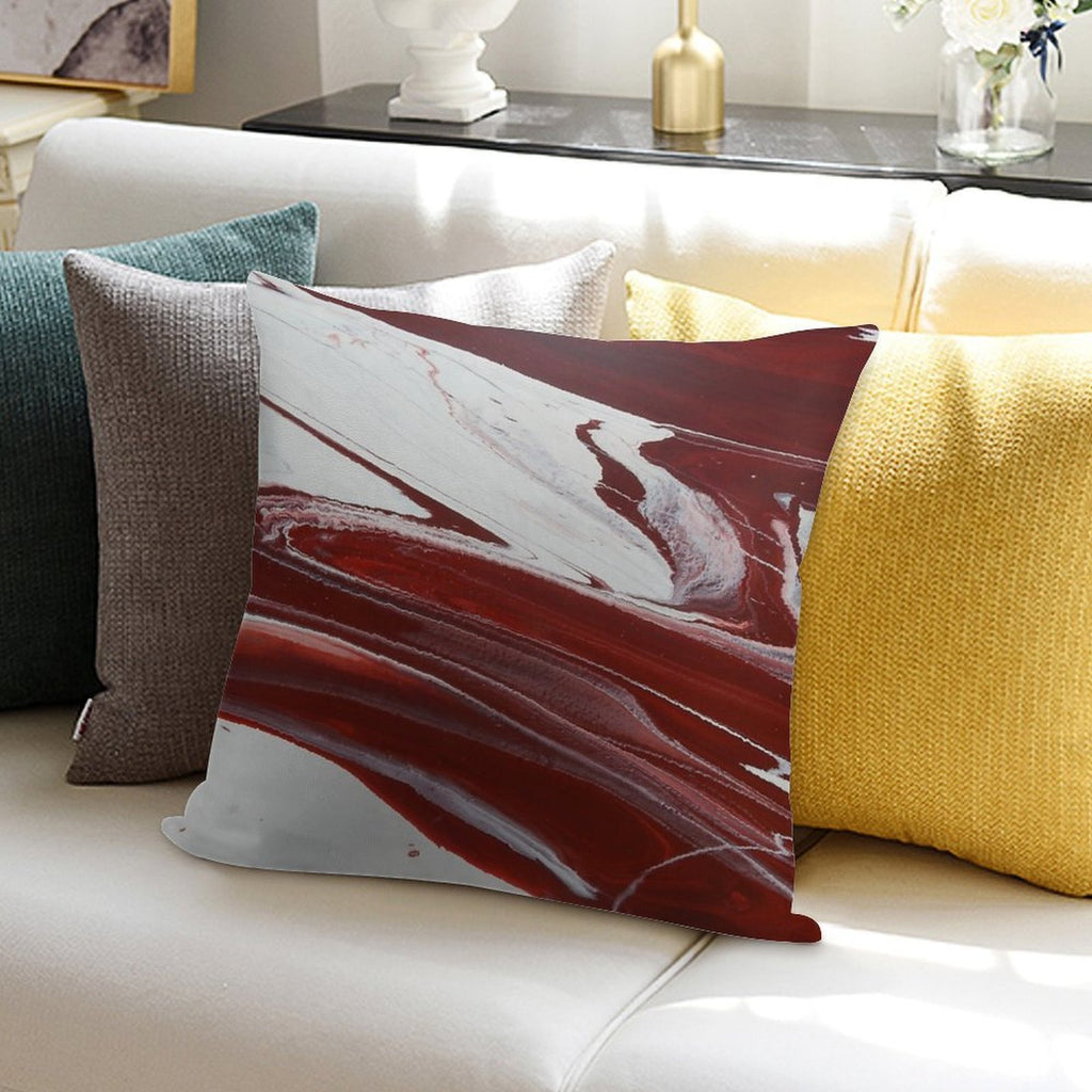 Ruby Pillars Soft Short Plush Fabric Throw Pillow