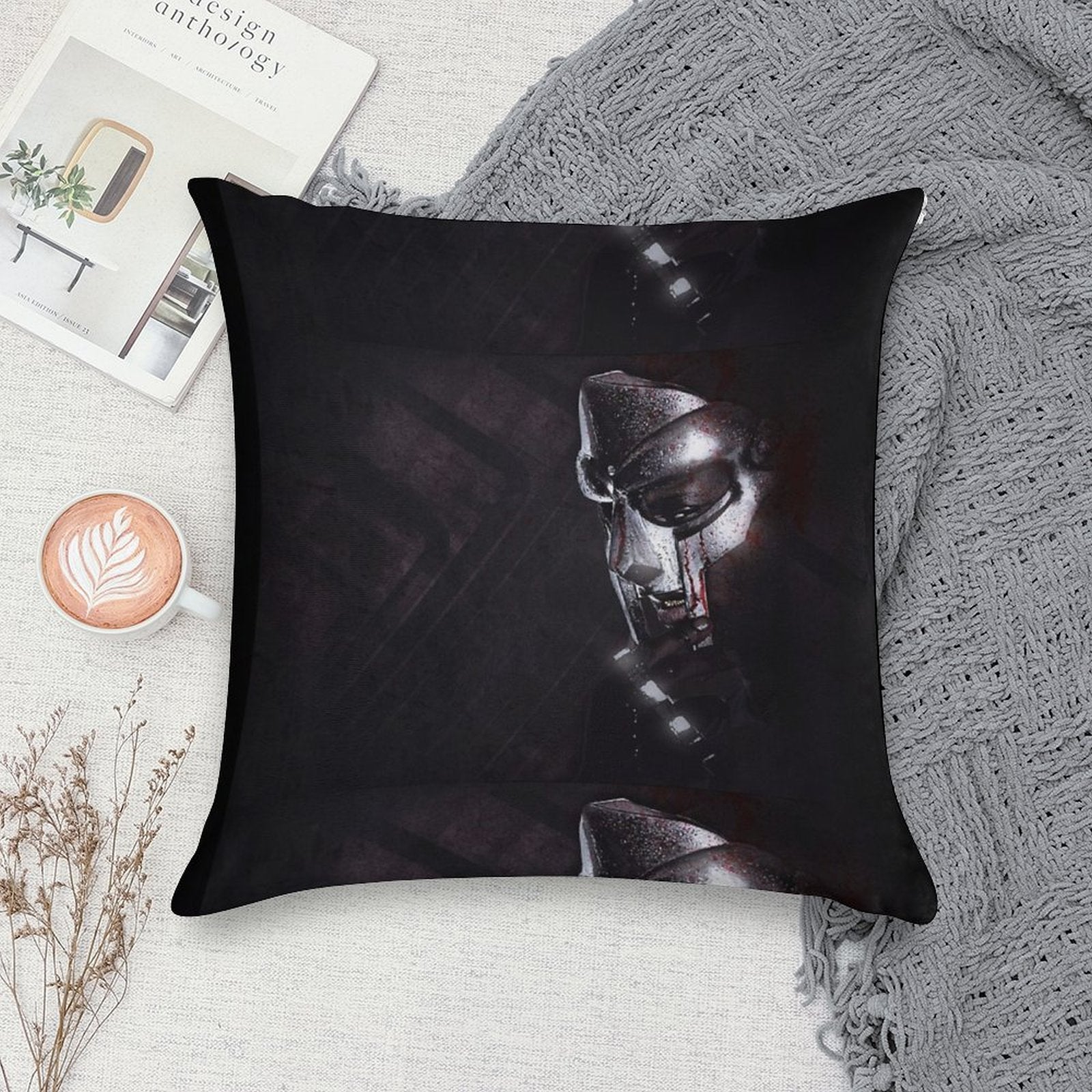 Metalface Soft Multiple Sizes Throw Pillow