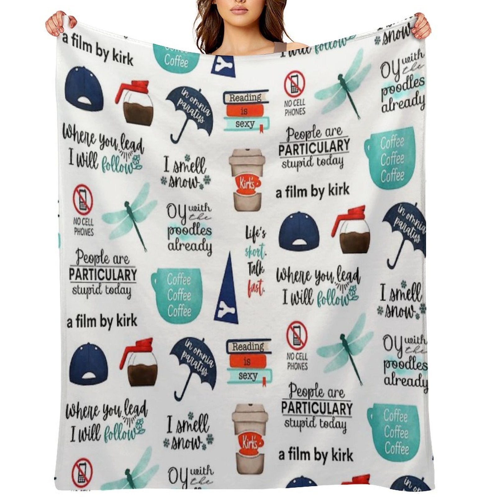 Bigger Sticker Pack I Smell Snow, In Omnia Paratus, A Film by Kirk All-season Throw Blanket