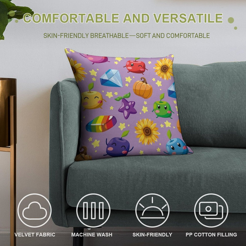 Cute Junimos Stardew Valley Soft Anti-Pilling Throw Pillow