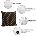 Bitcoin Logo Pattern Soft Decorative Cover Throw Pillow