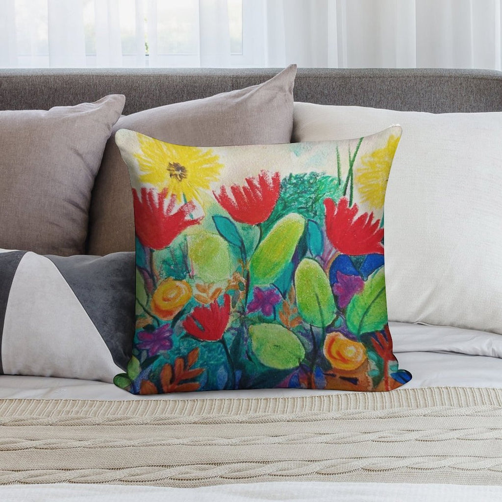 Flower Power Soft Warmth Comfort Throw Pillow