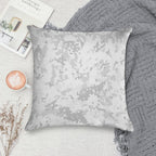 Camouflage Grey White Winter Camo Soft Warmth Comfort Throw Pillow