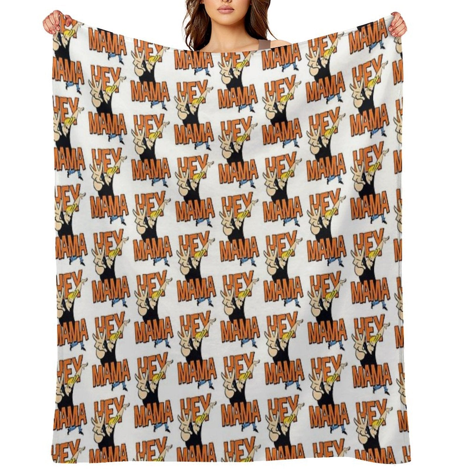 Johnny Bravo Hey Mama Juniors Multi-functional Throw Blanket