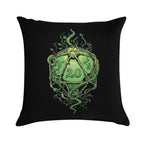 D20 of Growth Soft Fade-Resistant Throw Pillow