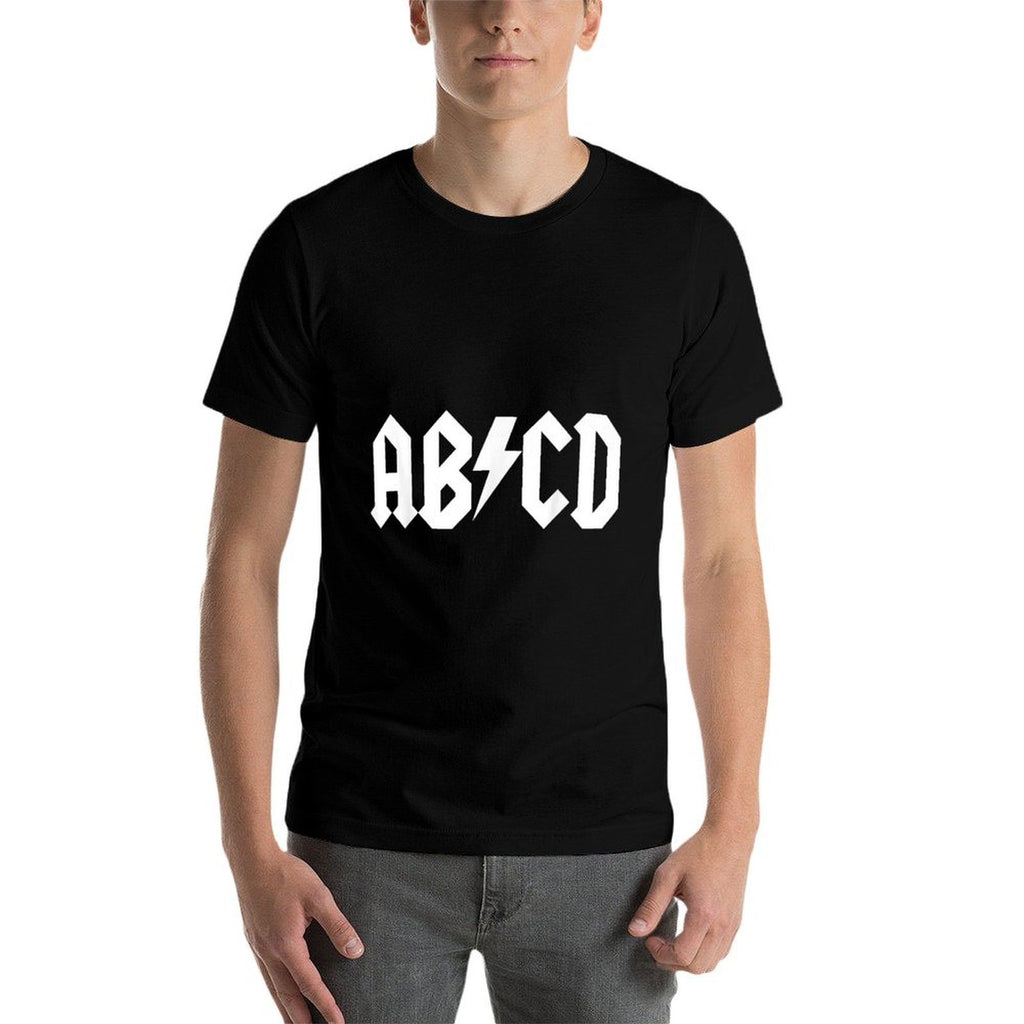 Boys Girls Teachers ABCD Rock Graphic Back to School  Heathered Texture T-Shirt