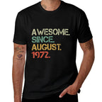 Awesome Since August 1972 50th Birthday Retro Vintage  Moisture-wicking T-Shirt