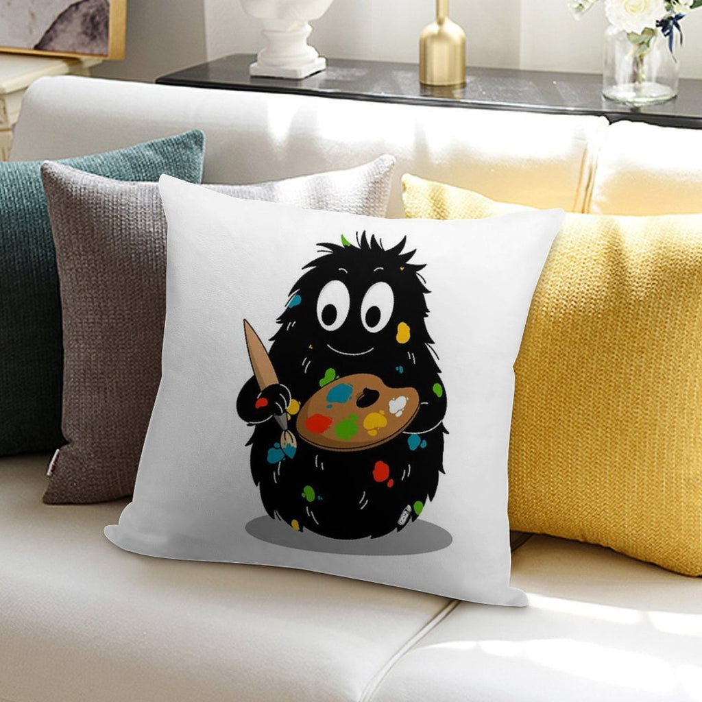 Barbouille - Barbapapa Soft Easy Maintenance Throw Pillow