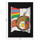 Indomiie Goreng - Fried Noodle - Indonesian Cuisine Special with Egg Plush Throw Blanket