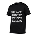 30 Years Old Math Equation 30th Birthday Funny  Lightweight T-Shirt