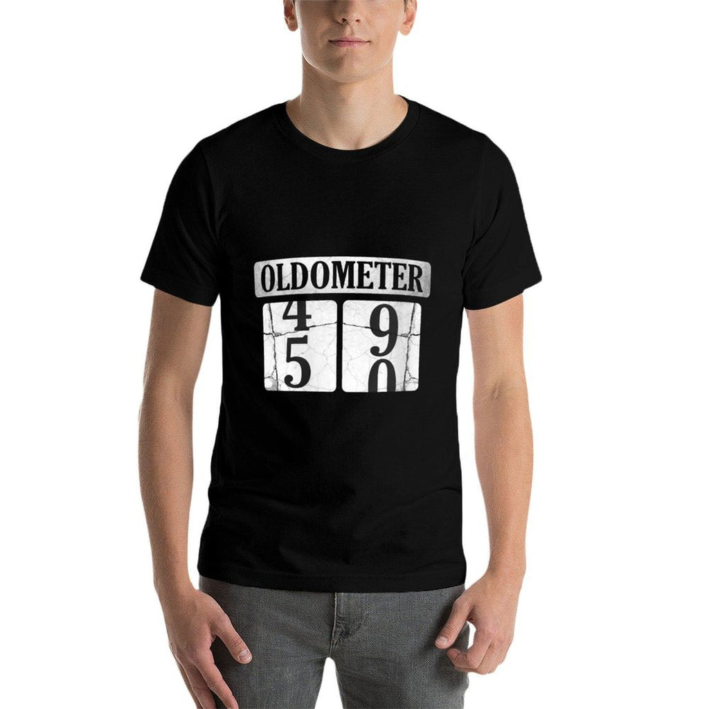 Womens Oldometer Turning 50 Years Old - Car Guy 50th Birthday  High-quality Stitching T-Shirt