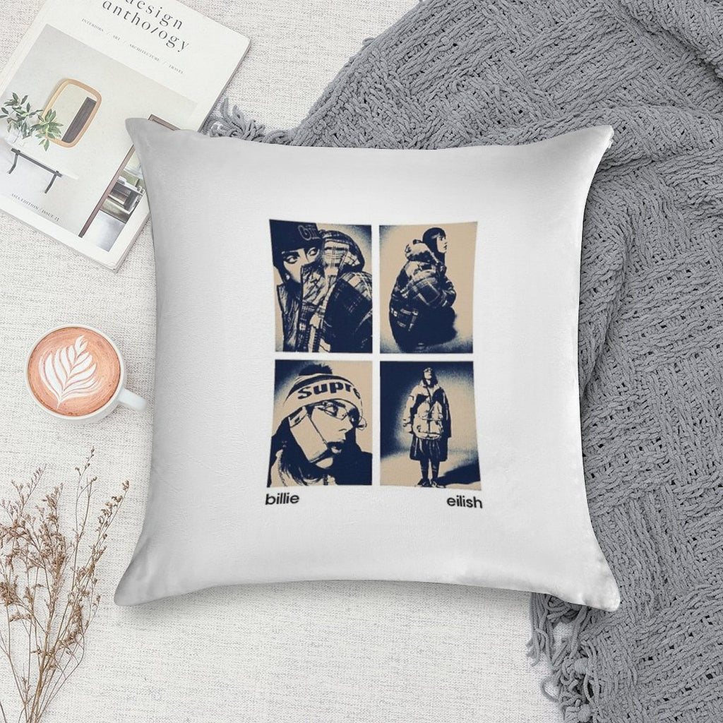 Billie Eilish - Hit Me Hard And Soft Soft Anti-Pilling Throw Pillow