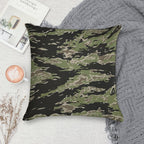 Overgrown Tiger Camo Soft Ultra-Soft Texture Throw Pillow