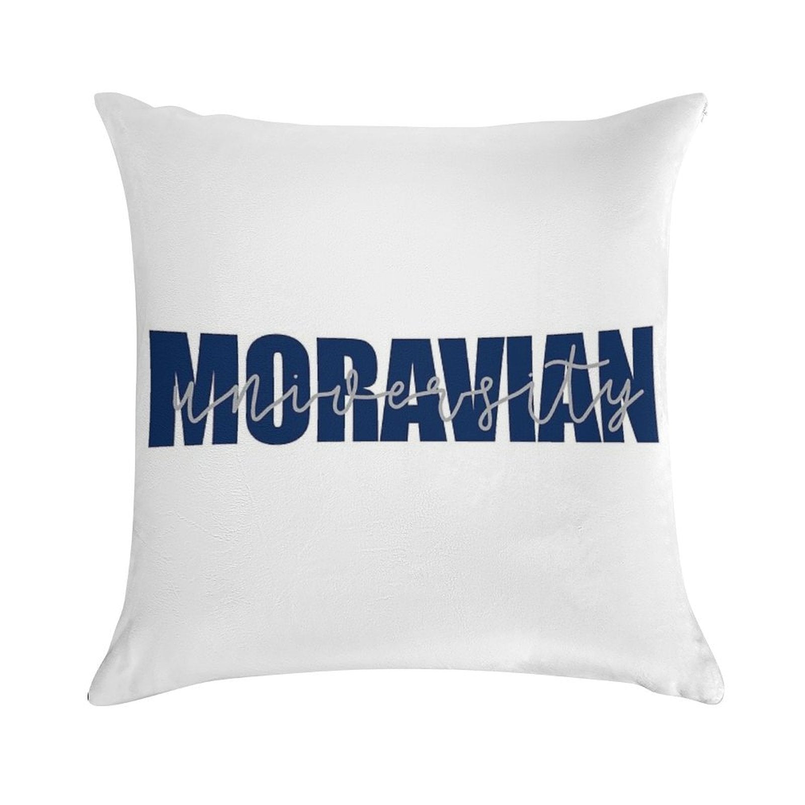 Moravian University 3 Soft Reinforced Edging Throw Pillow