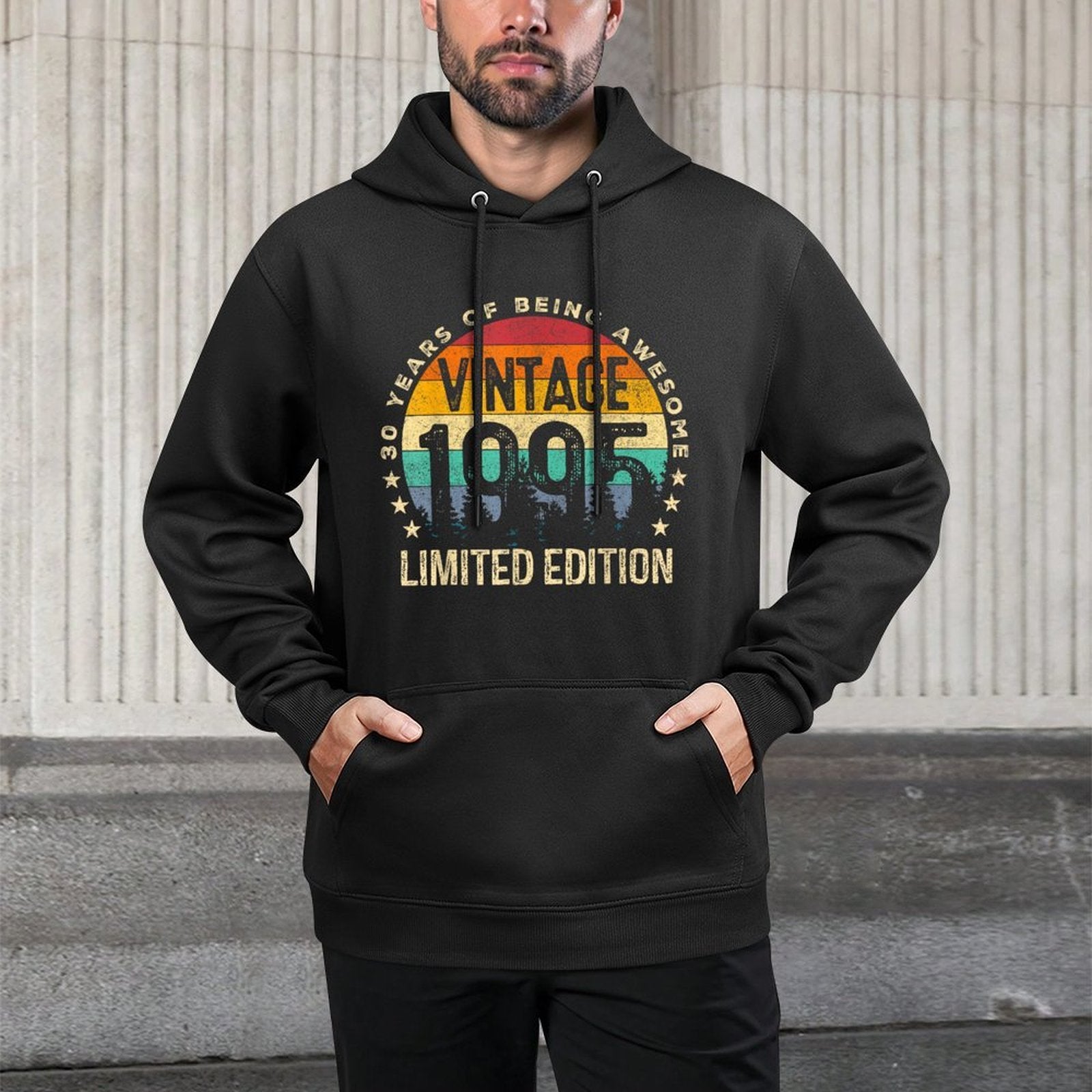 Vintage 1995 Limited Edition 30-Year-Old 30th Birthday Kangaroo Pocket Hoodie