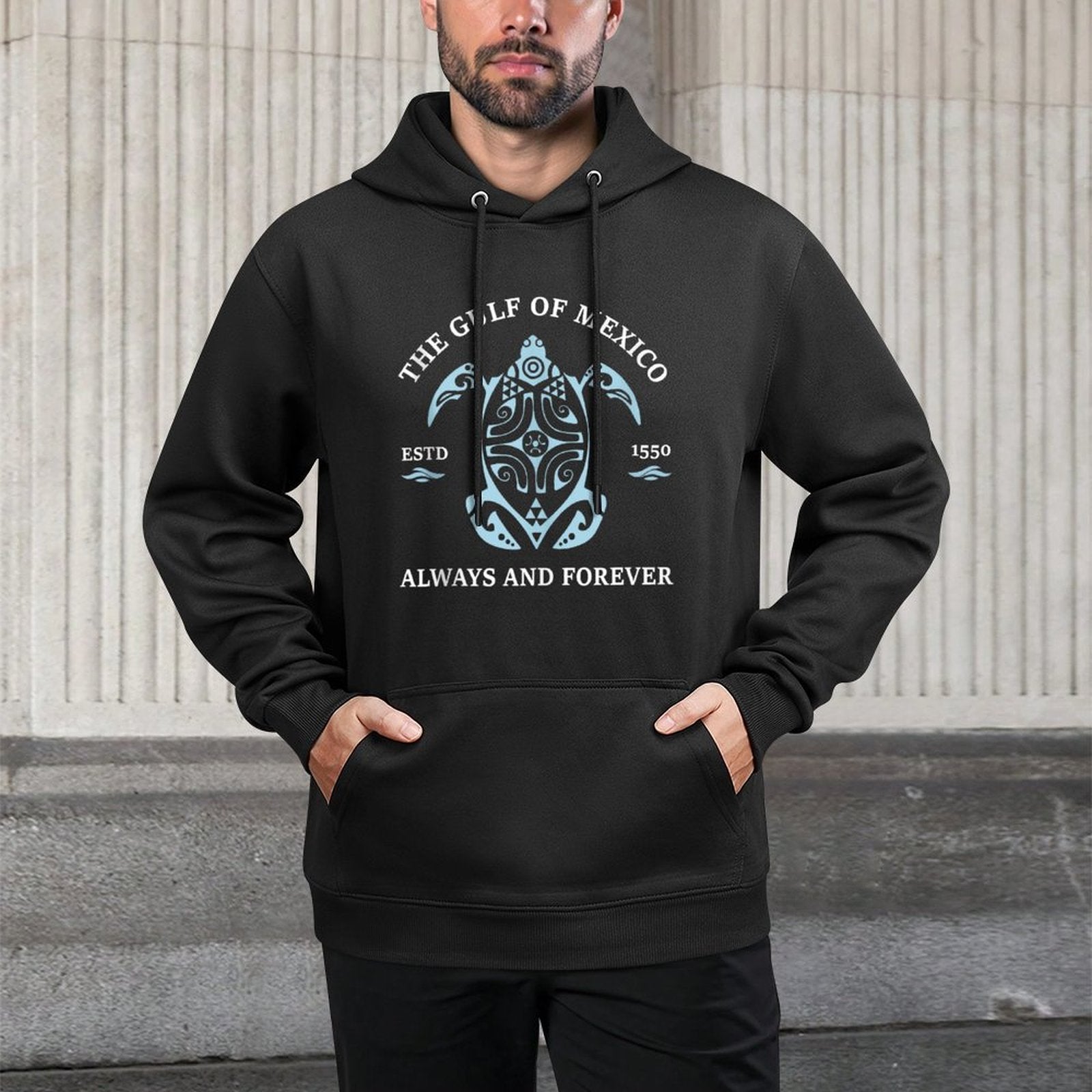 Stay The Gulf of Mexico Be Salty And Resist Turtle Kangaroo Pocket Hoodie