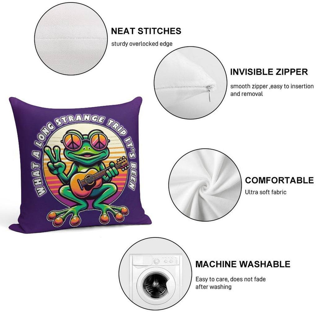 What A Long Strange Trip Soft Gift Ready Throw Pillow