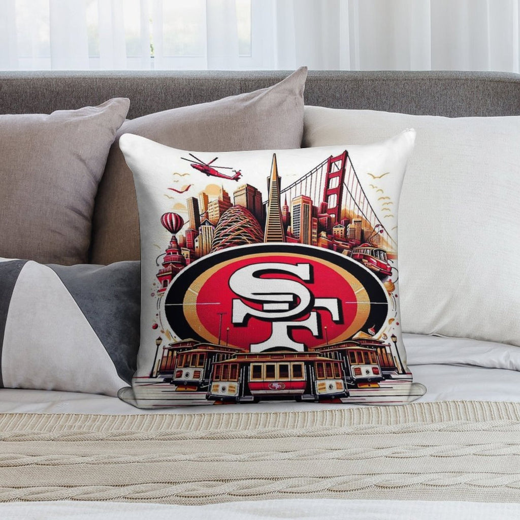 San Francisco Football Soft High-Density Material Throw Pillow
