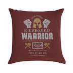 Keyboard Warrior Soft Reinforced Edging Throw Pillow