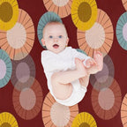 Abstract Floral Pattern Eco-conscious Throw Blanket