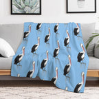 Australian Pelican Travel-friendly Throw Blanket