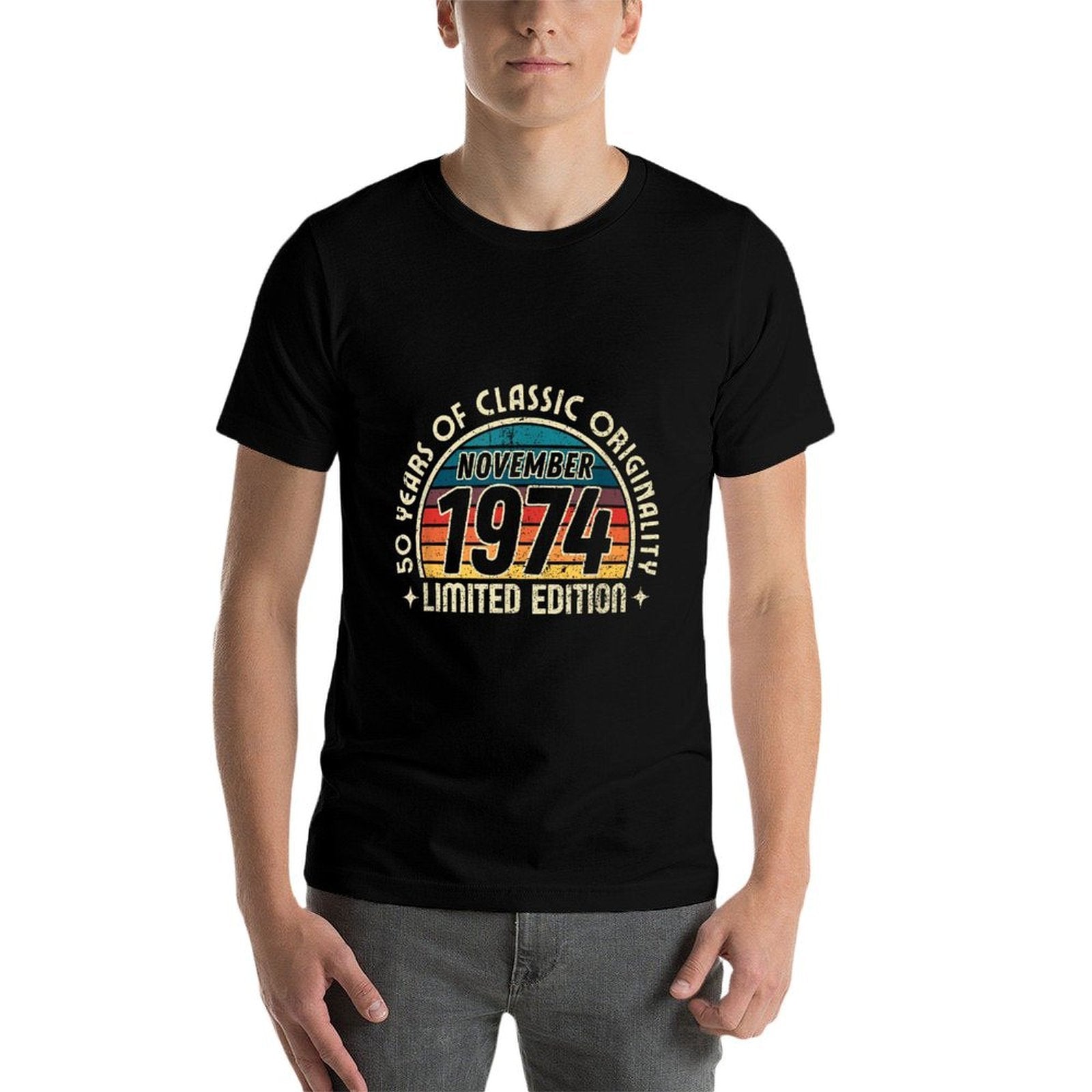 November 1974 50 Years of Classic Originality 50th Birthday  Slim-fit Cut T-Shirt