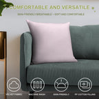 Pink And White Thin Stripes Soft Home Decor Throw Pillow