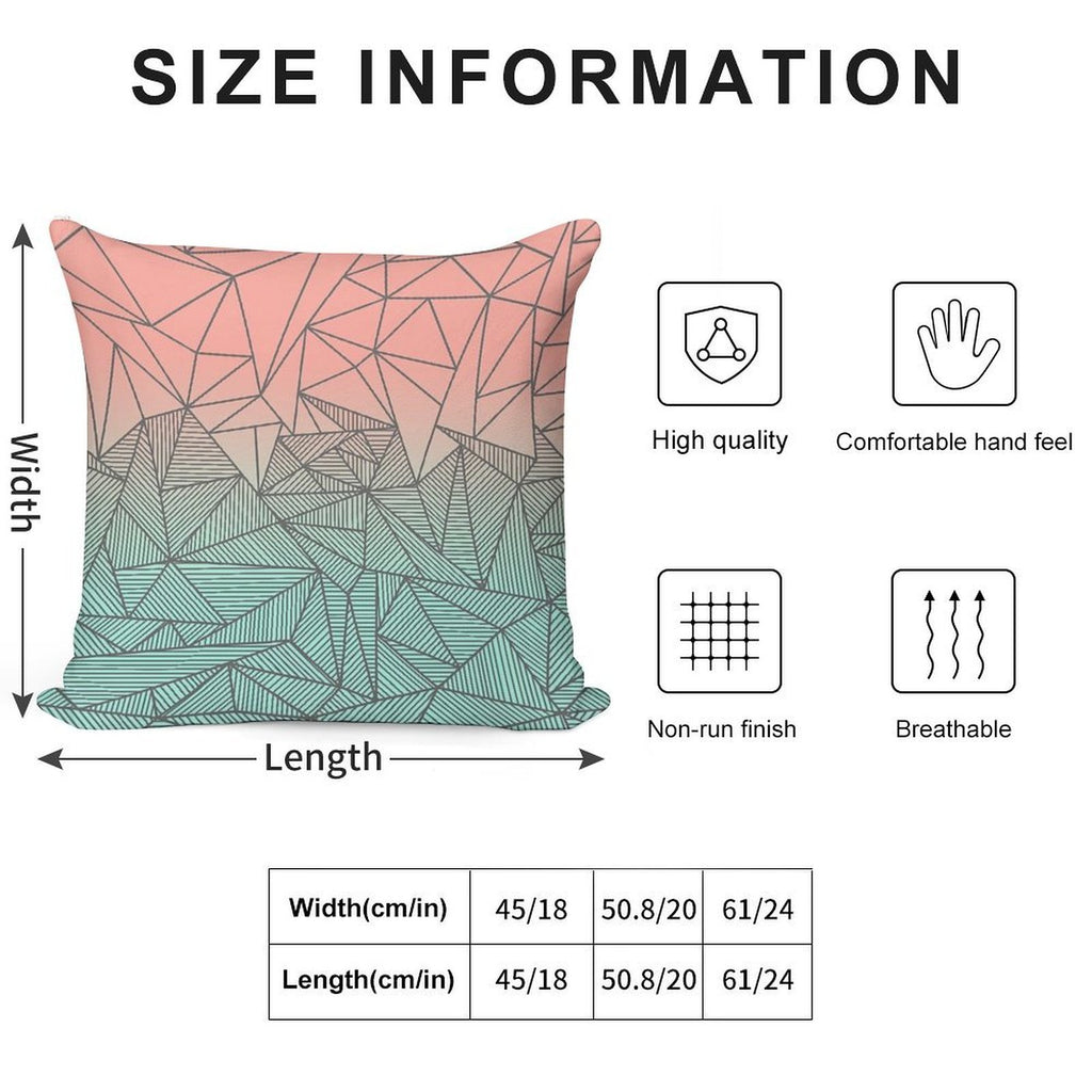 Bodhi Rays Soft Short Plush Fabric Throw Pillow