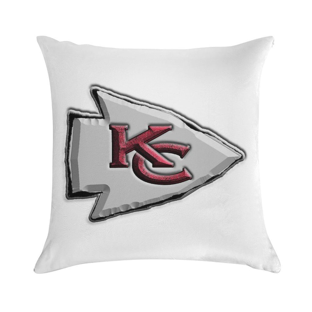 Basic Kansas City Chiefs Logo Soft Multiple Sizes Throw Pillow