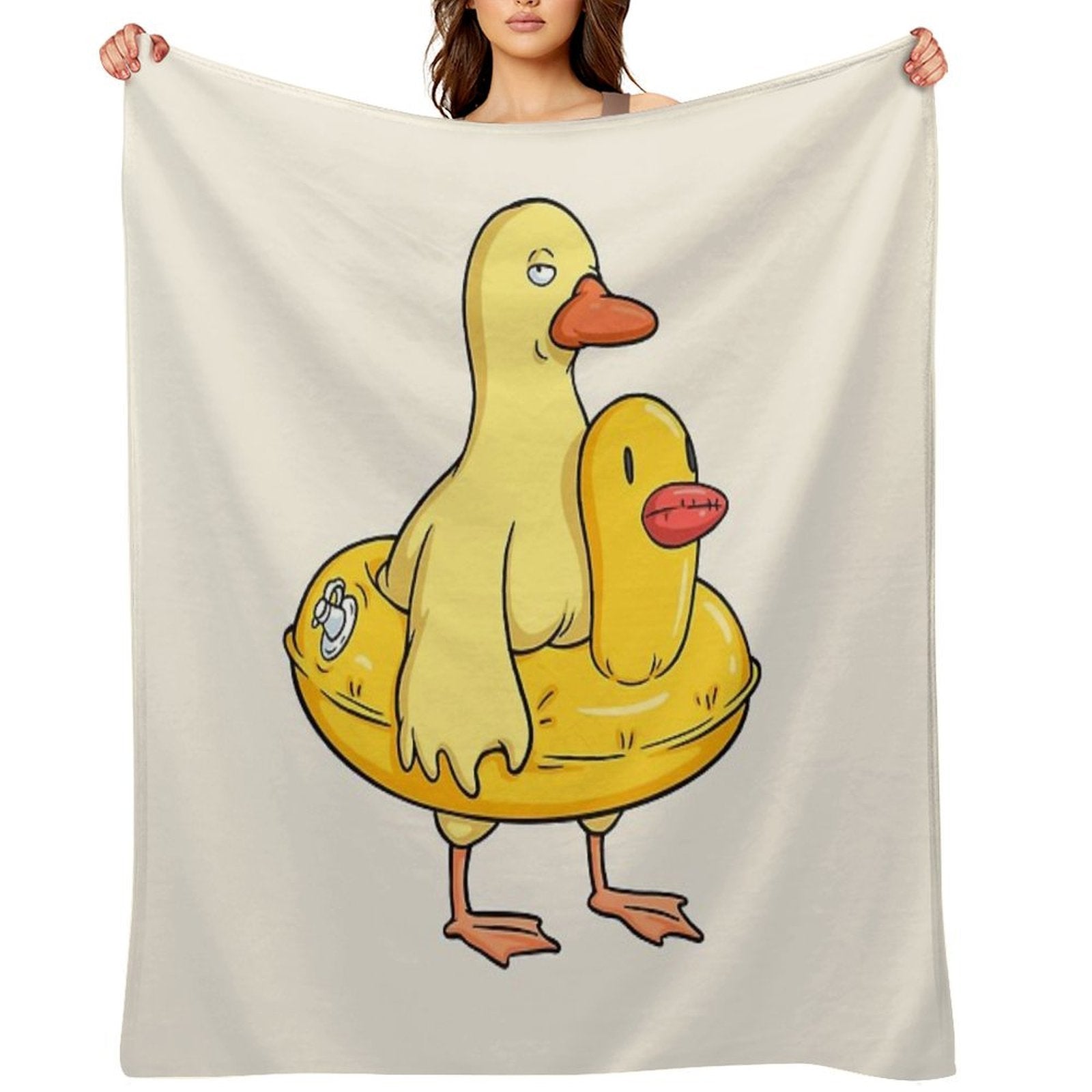 Double Duck Comfort Throw Blanket