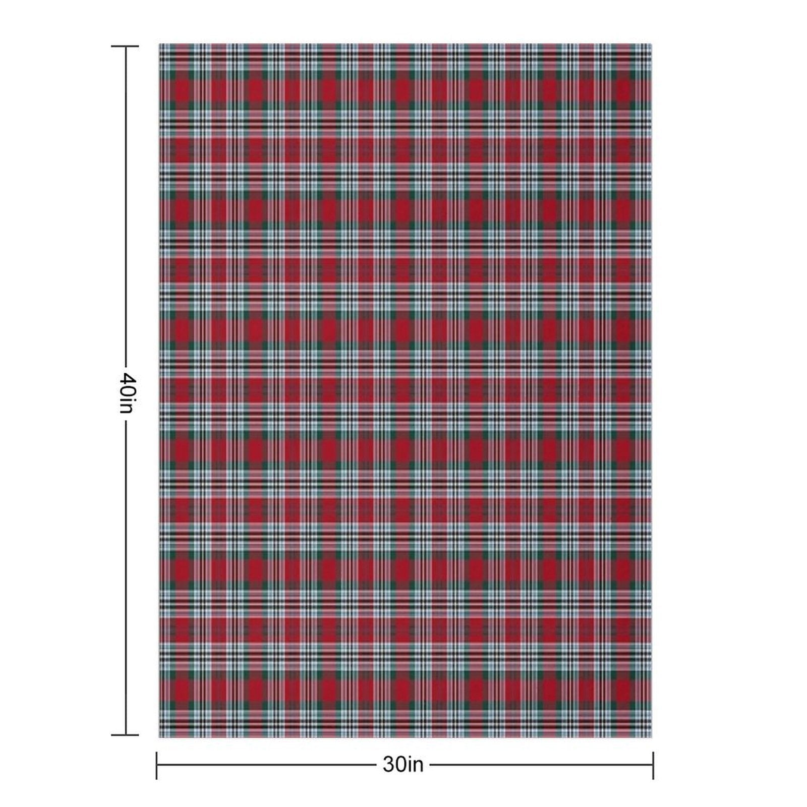 Clan Metcalf Tartan Eco-conscious Throw Blanket