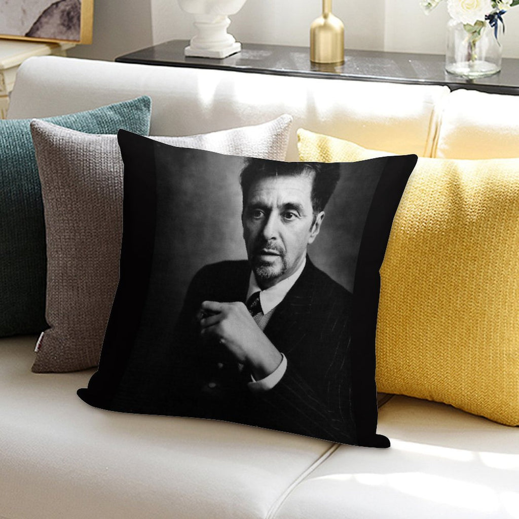 Al Pacino Art Soft Reinforced Edging Throw Pillow
