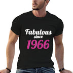 Womens Fabulous Since 1966 - 50th Birthday Gift  Relaxed-fit T-Shirt